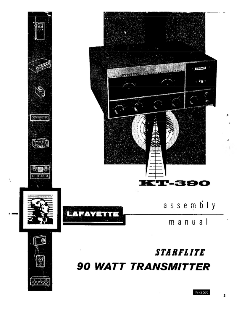 Lafayette STARFLITE KT-390 Assembly manual