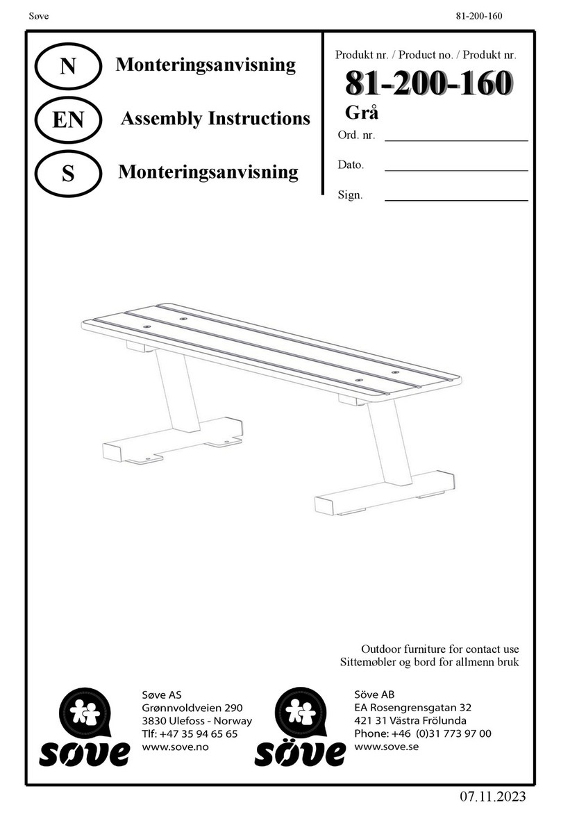 Sove 81-200-160 Assembly instructions