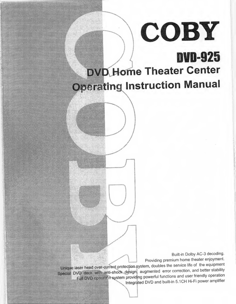 Coby DVD-925 Operating instructions manual