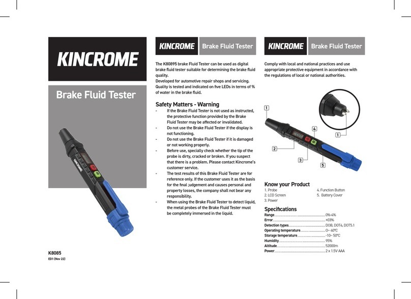 kincrome K8085 quick start guide