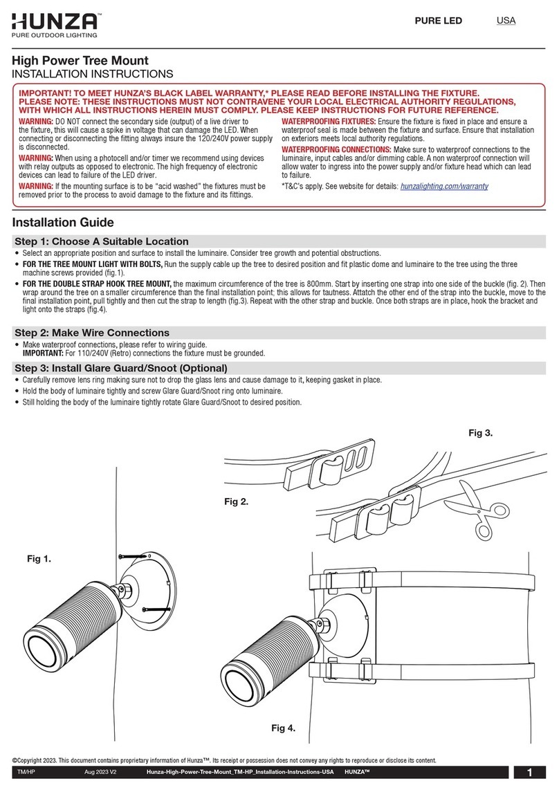 Hunza TM/HP installation instructions