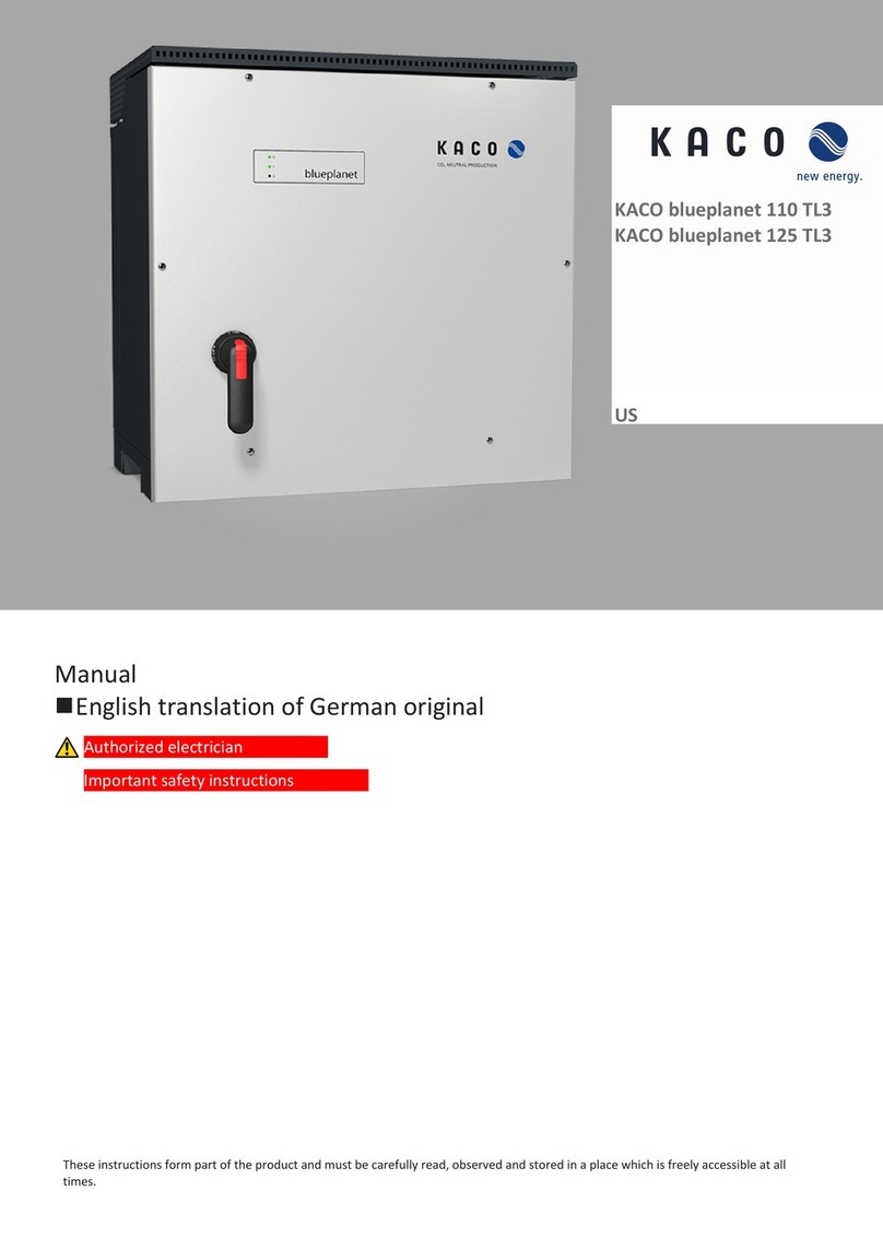 Kaco blueplanet 110 TL3 manual
