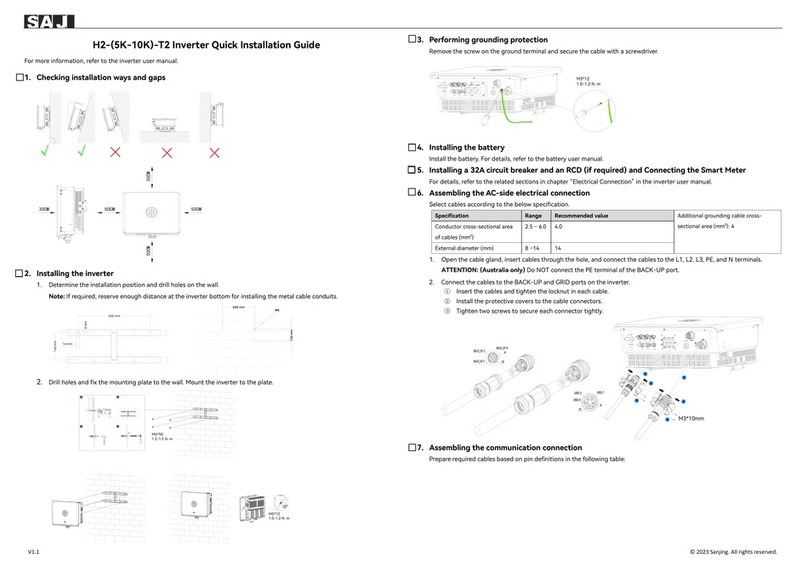 SAJ H2-5K-T2 User manual