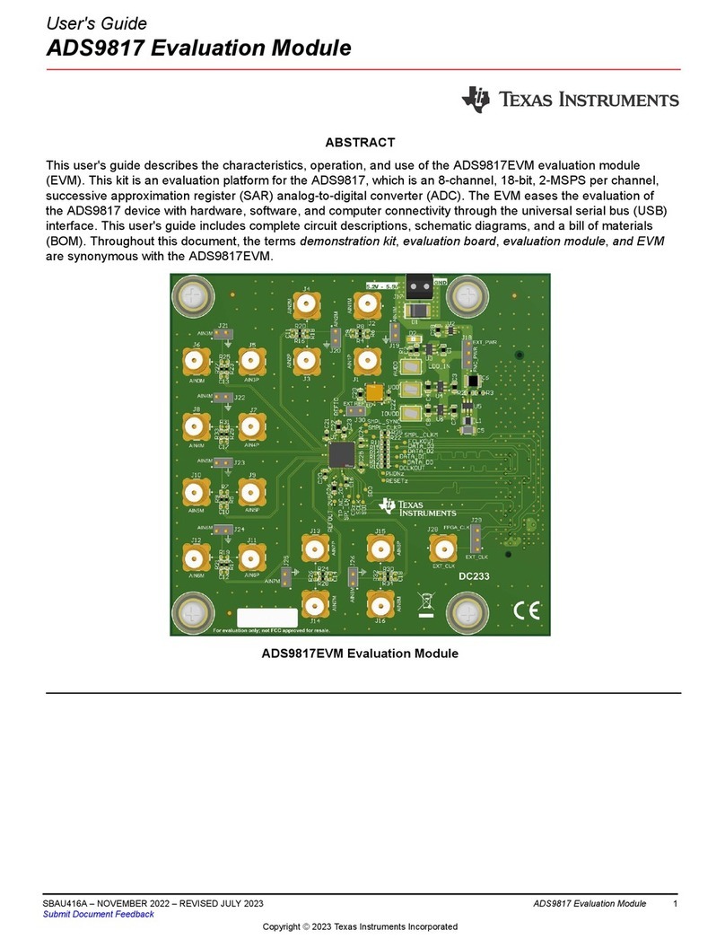 Texas Instruments ADS9817 User manual