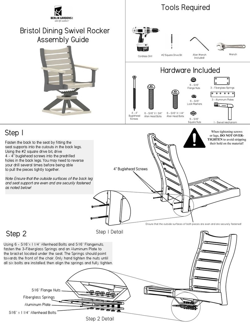 Berlin Gardens Bristol BSRDC2036 Assembly guide