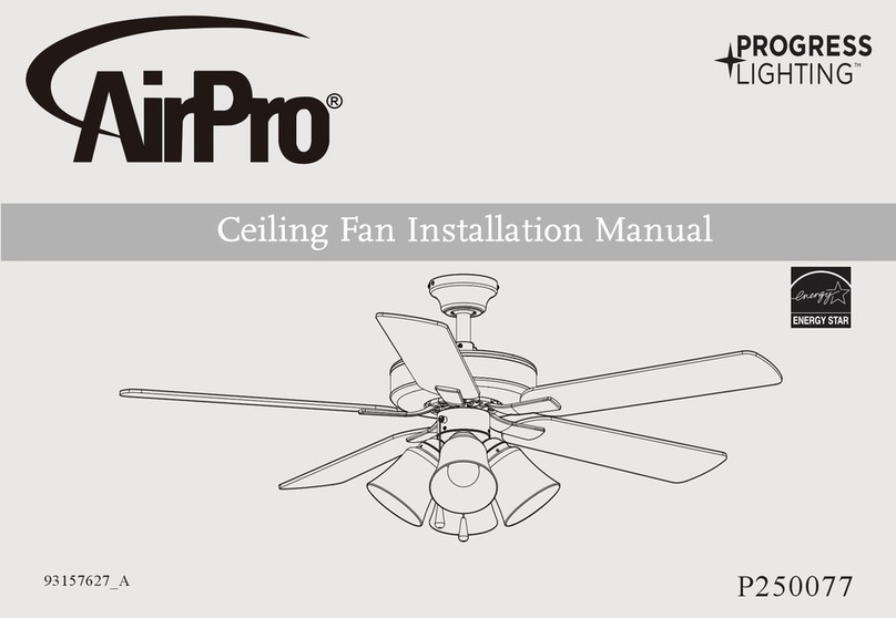 AirPro PROGRESS LIGHTING P250077 installation manual