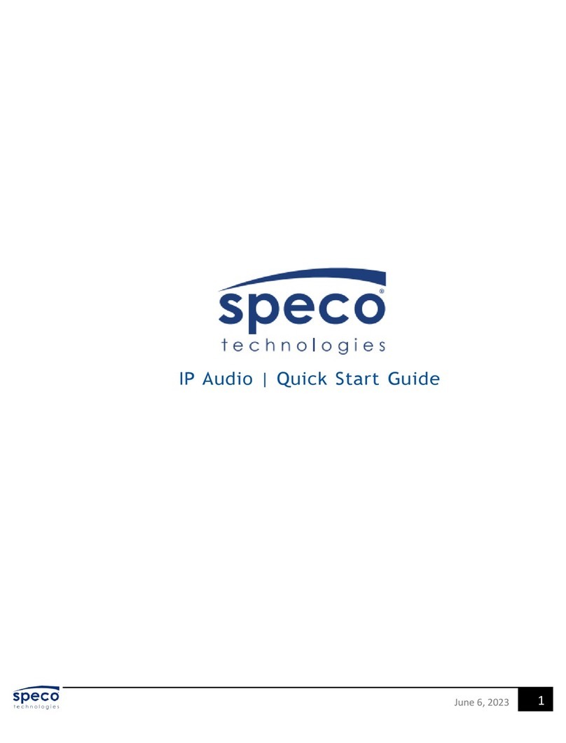 Speco SPIPH8A User manual