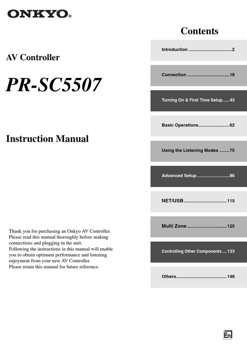 Onkyo PR-SC5507 User manual