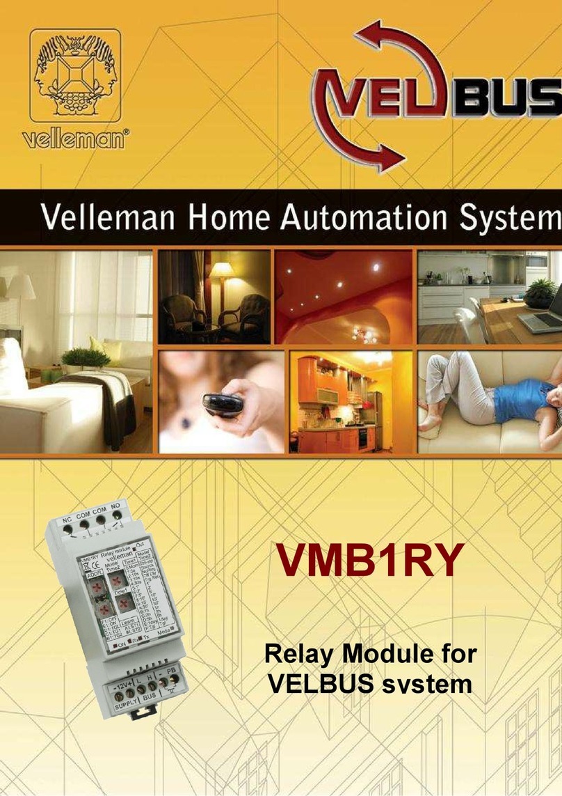 Velleman Velbus VMB1RY manual