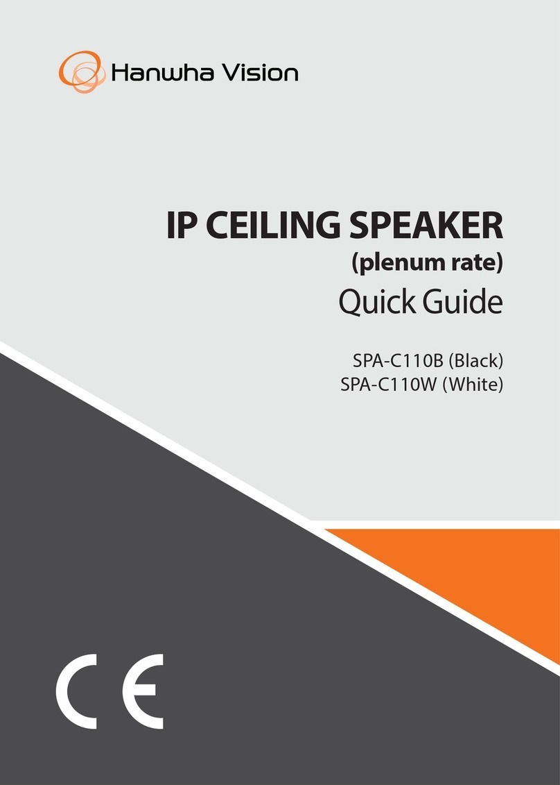 Hanwha Vision SPA-C110B quick guide