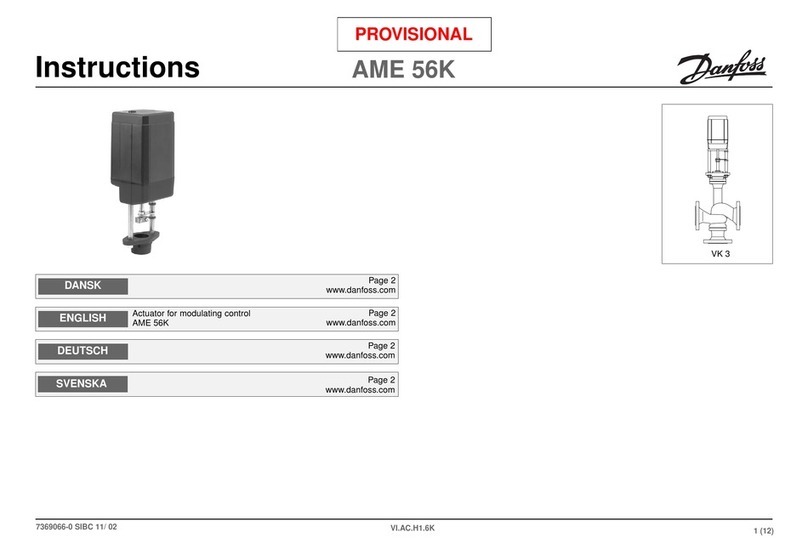 Danfoss AME 56K instructions