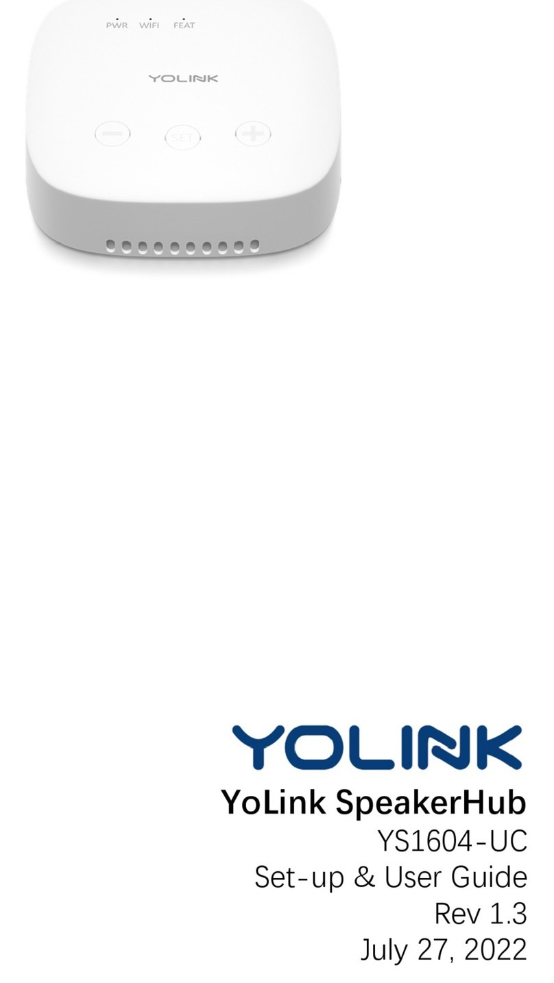 Yolink SpeakerHub YS1604-UC User manual