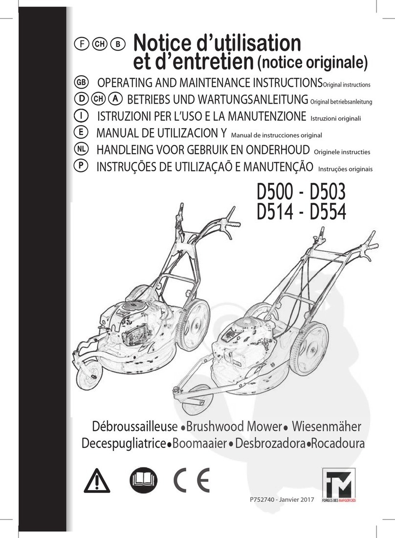 Forges des Margerides D500 Operating and maintenance instructions