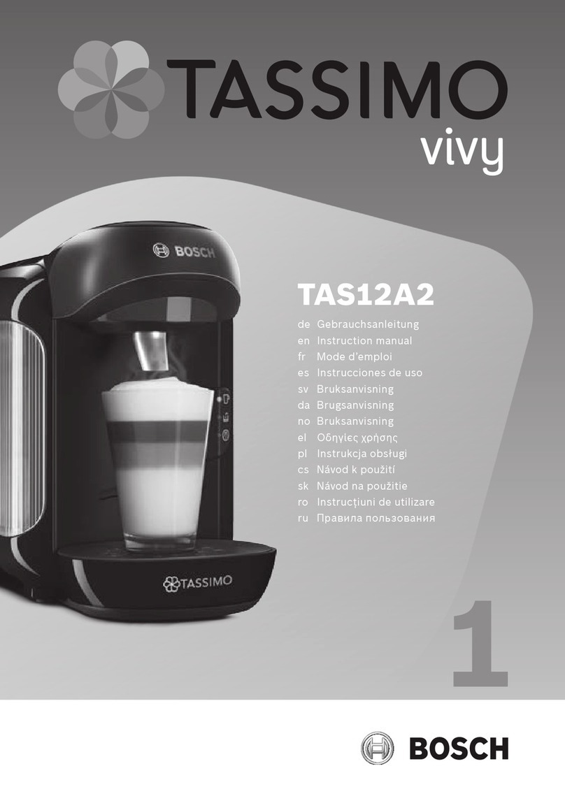Bosch TASSIMO VIVY User manual