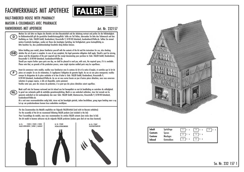 Faller 232157 User manual
