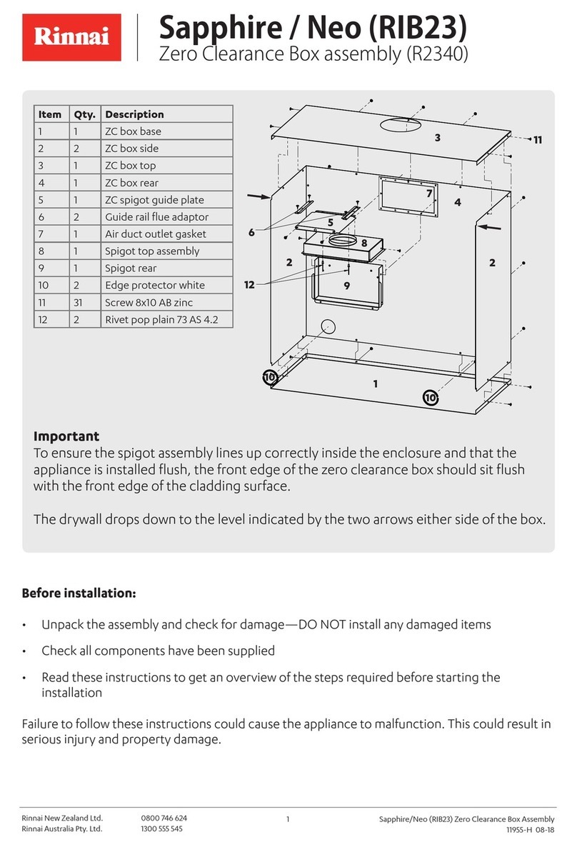Rinnai Sapphire/Neo Assembly