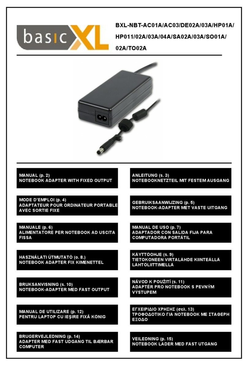Basic XL BXL-NBT-AC01A manual