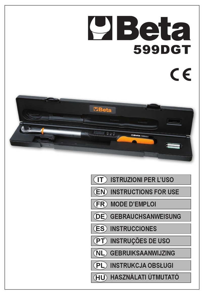 Beta 599DGT User manual