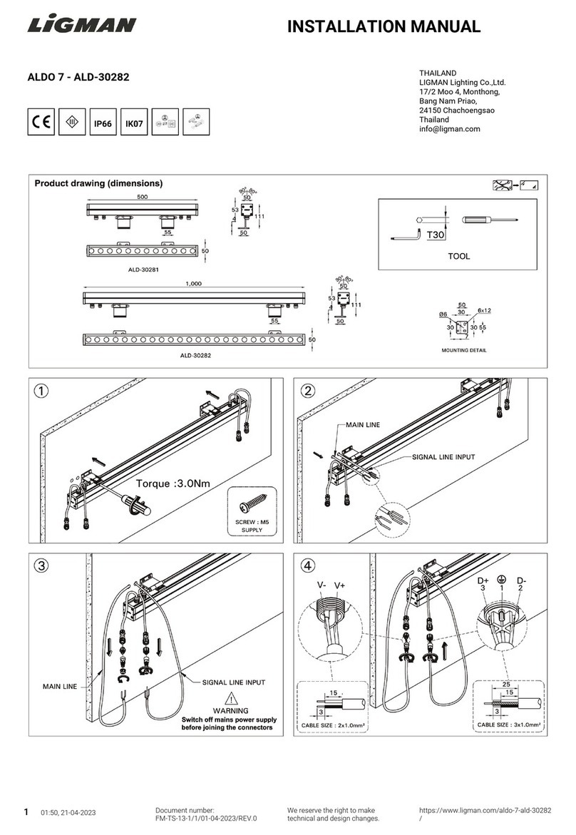 LIGMAN ALD-30282 installation manual