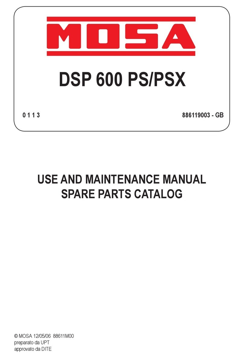 Mosa DSP 600 PSX User manual