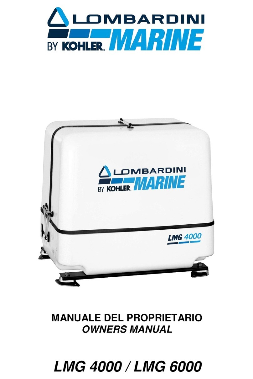 Kohler LOMBARDINI MARINE LMG 4000 owner's manual