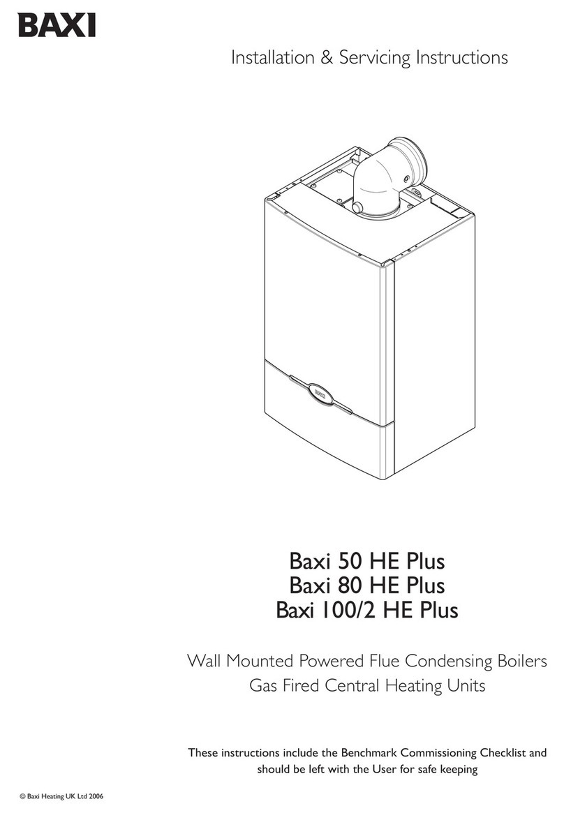 Baxi 50 HE Plus Installation & servicing instructions