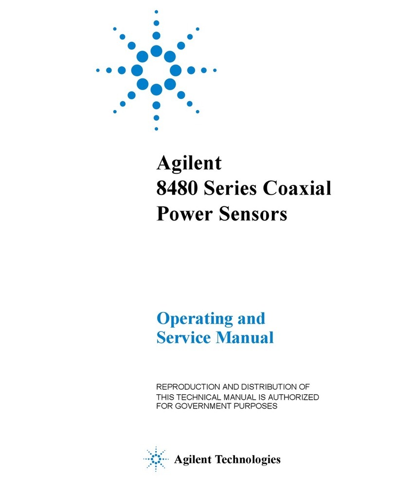Agilent Technologies 8480 Series Service manual Agilent Technologies 8480 Series Service manual
