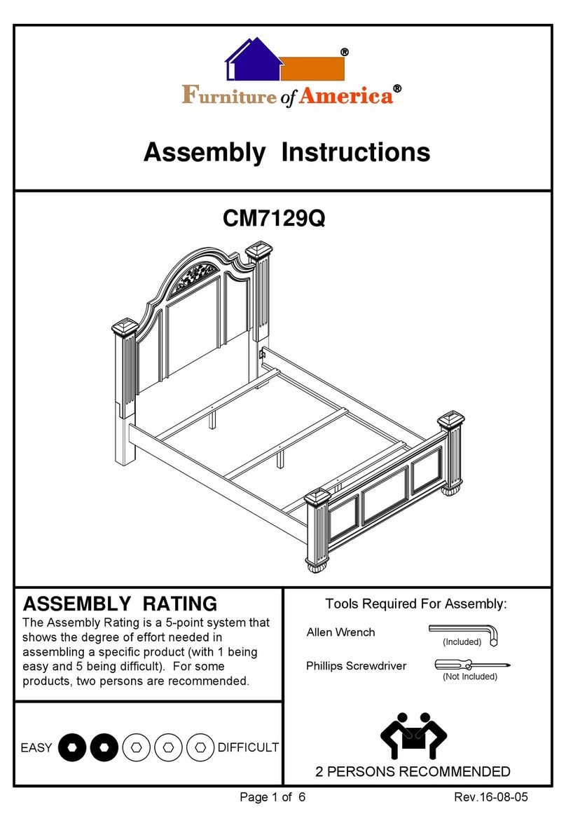 Furniture of America CM7129Q Assembly instructions Furniture of America CM7129Q Assembly instructions