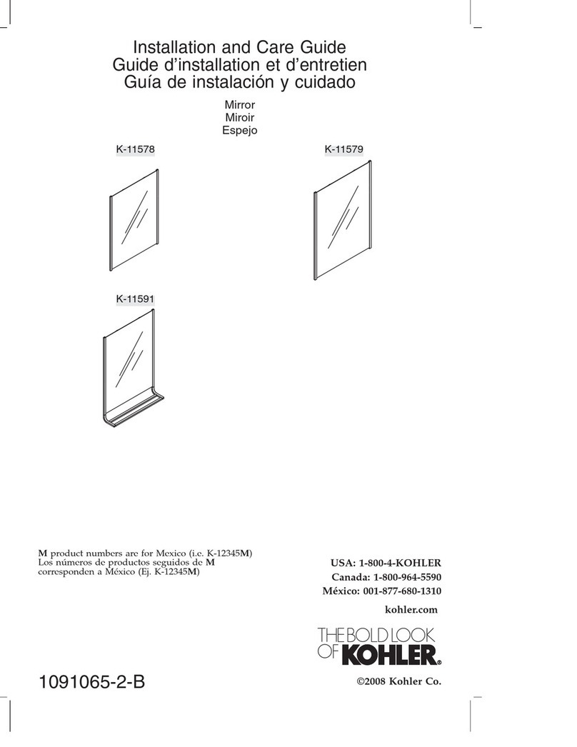 Kohler K-11578 Assembly instructions