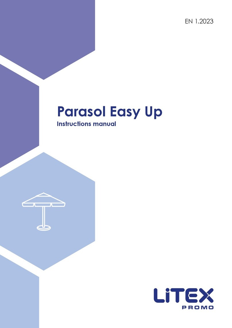 Litex Promo Parasol Easy Up instruction manual