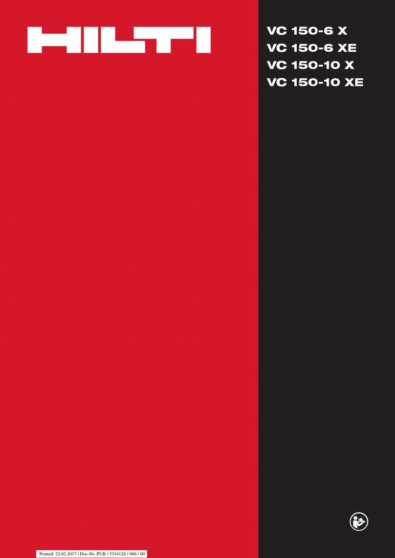 Hilti VC 150-6 XE User manual