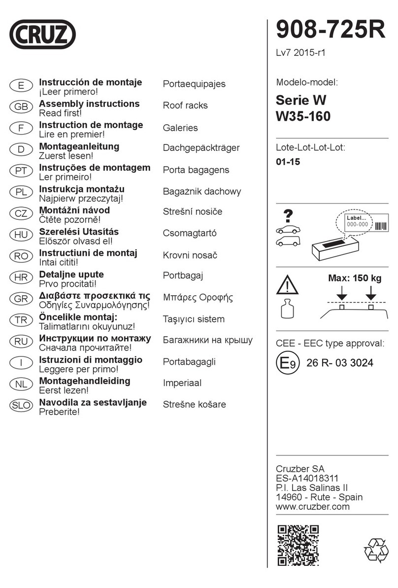Cruz W35-160 Assembly instructions