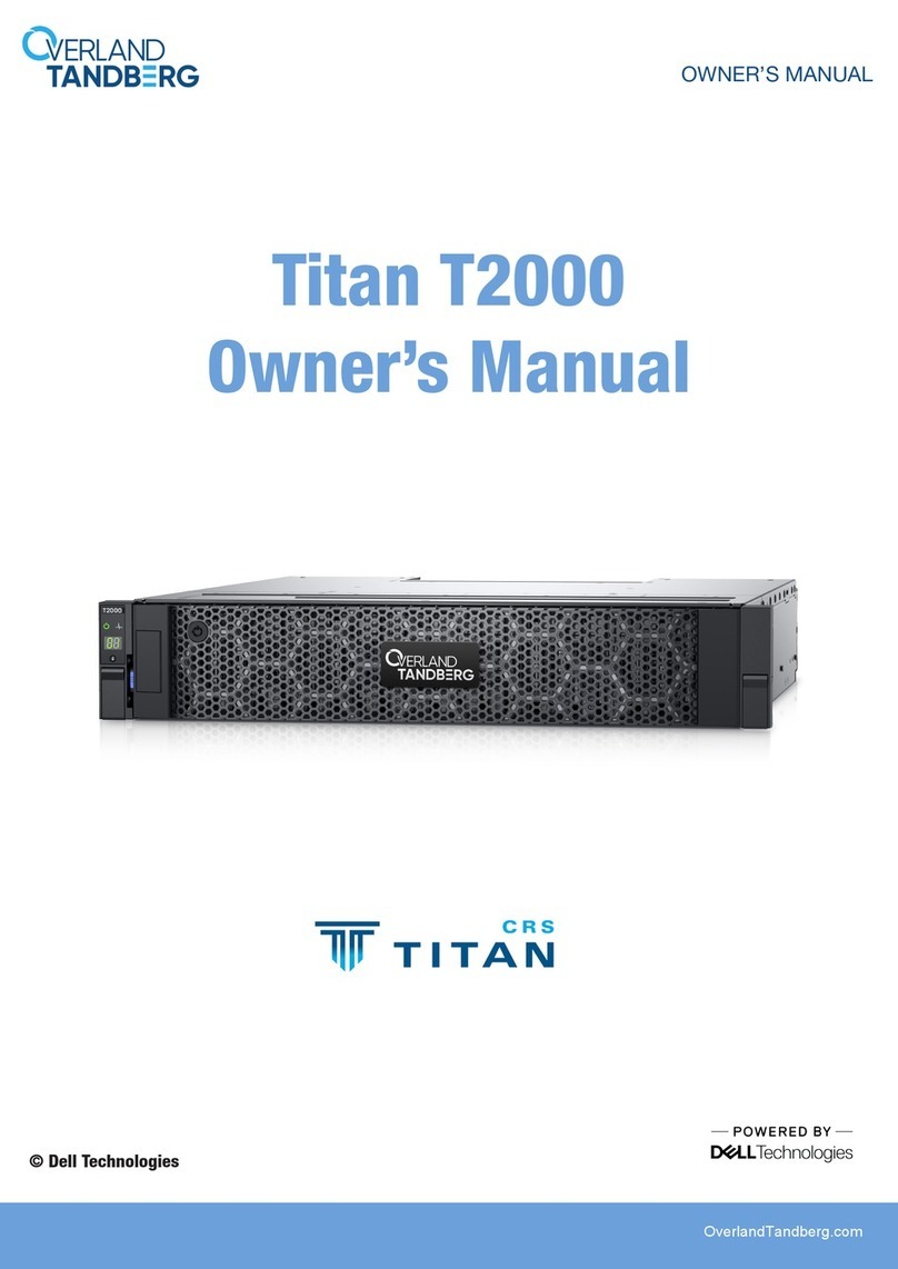 Dell VERLAND TANDBERG Titan T2000 User manual