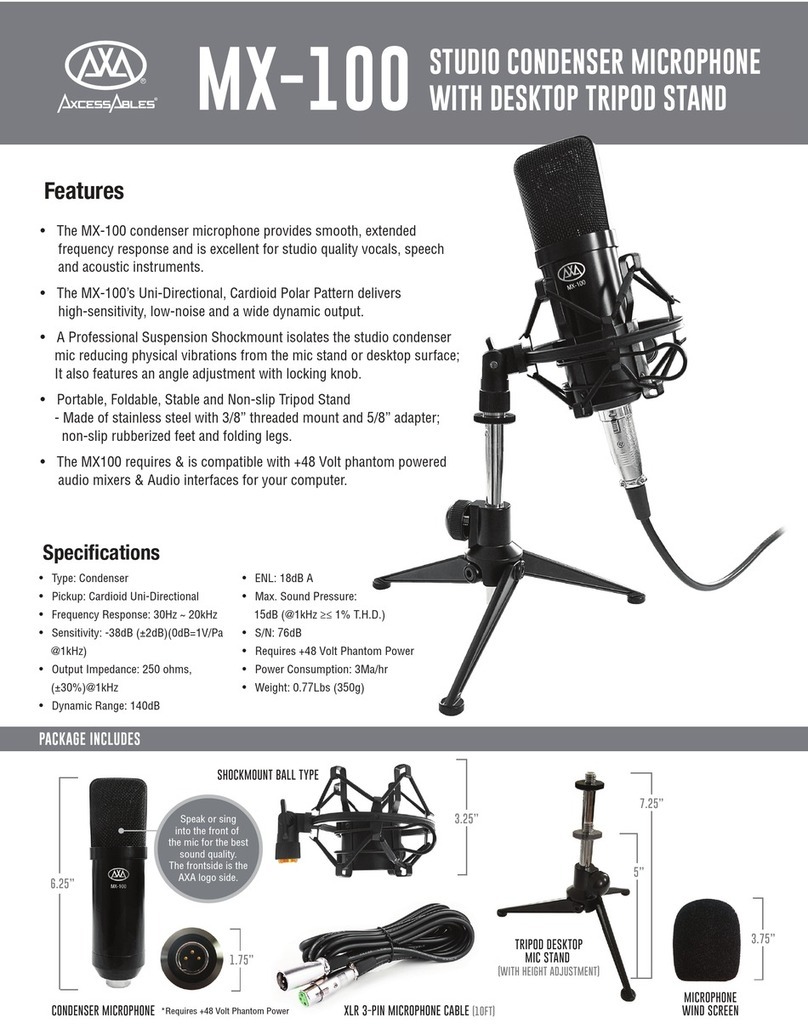 AXA MX-100 manual