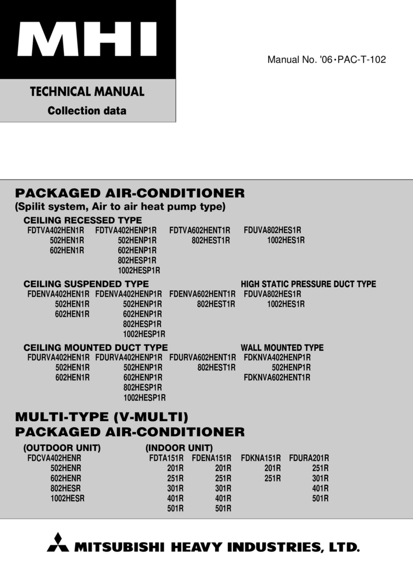 Mitsubishi Heavy Industries FDTVA402HEN1R User manual Mitsubishi Heavy Industries FDTVA402HEN1R User manual