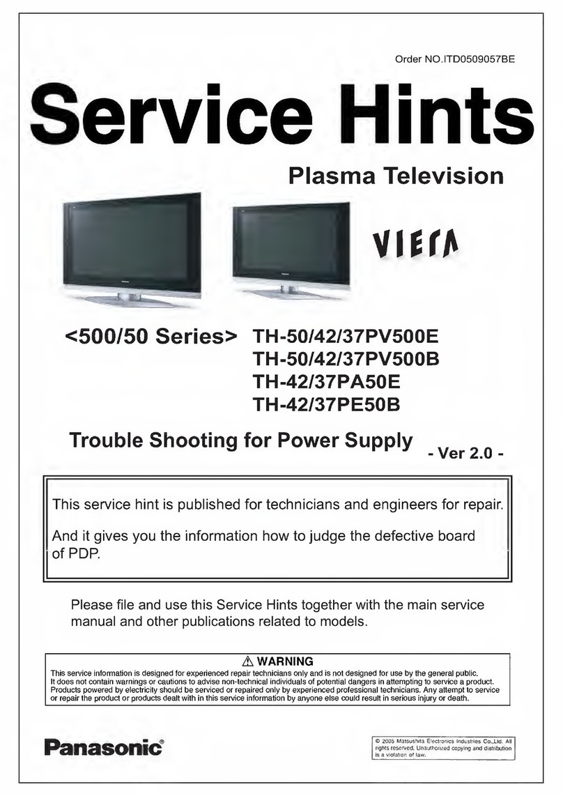 Panasonic TH-50PV500E Service manual