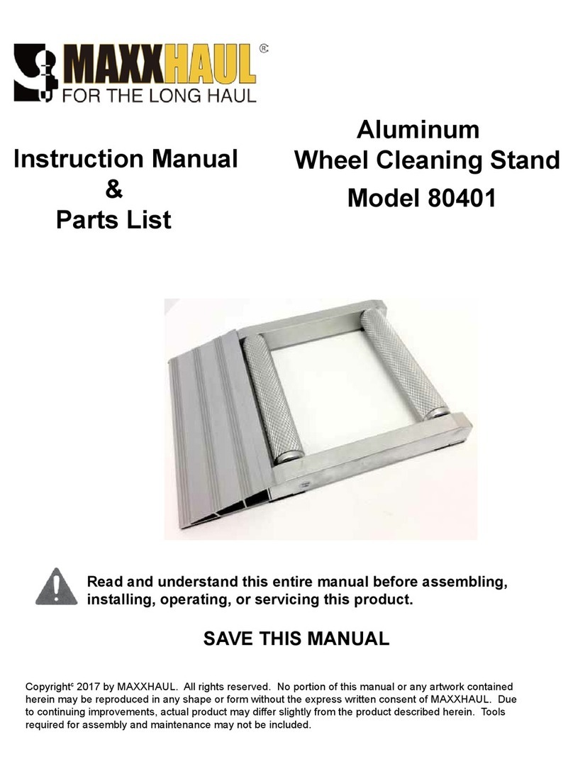 Maxxhaul 80401 Instruction manual & parts list