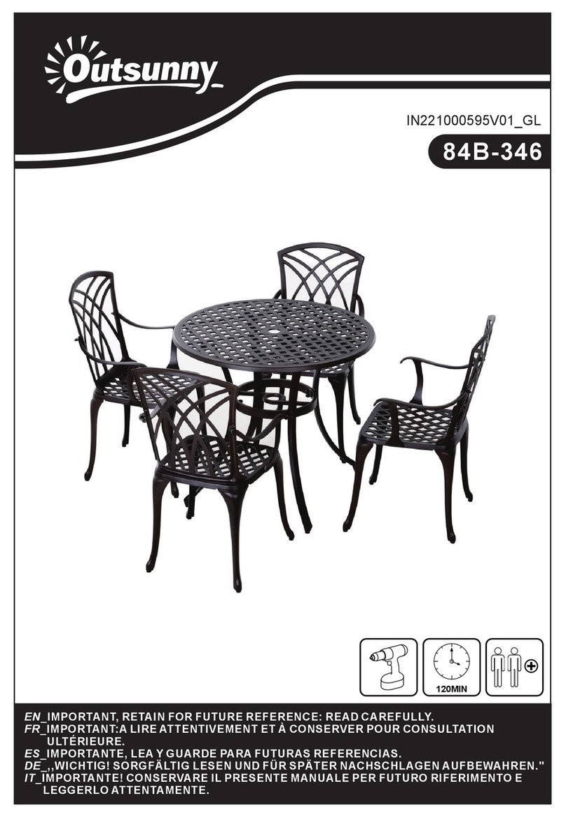 Outsunny 84B-346 User manual Outsunny 84B-346 User manual