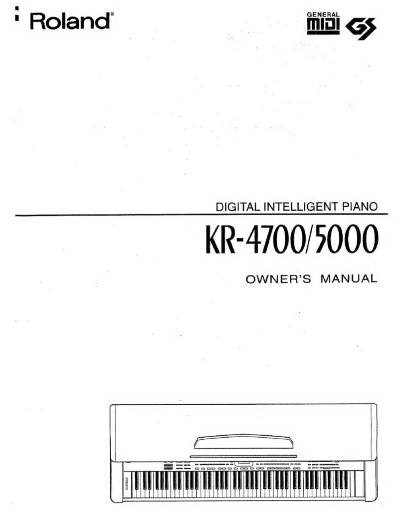 Roland KR-4700 User manual Roland KR-4700 User manual