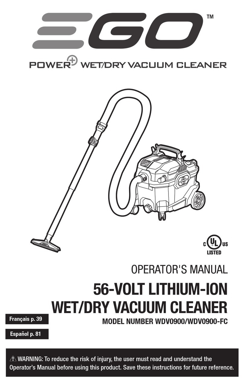 Ego Power+ WDV0900 Operator's manual
