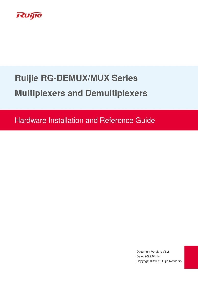 Ruijie RG-DEMUX Series Hardware  installation and reference guide