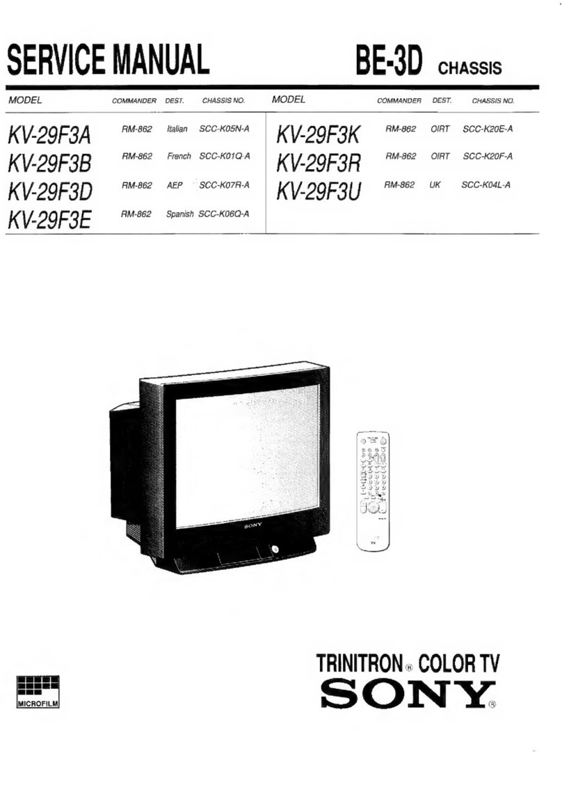 Sony Trinitron KV-29F3A User manual
