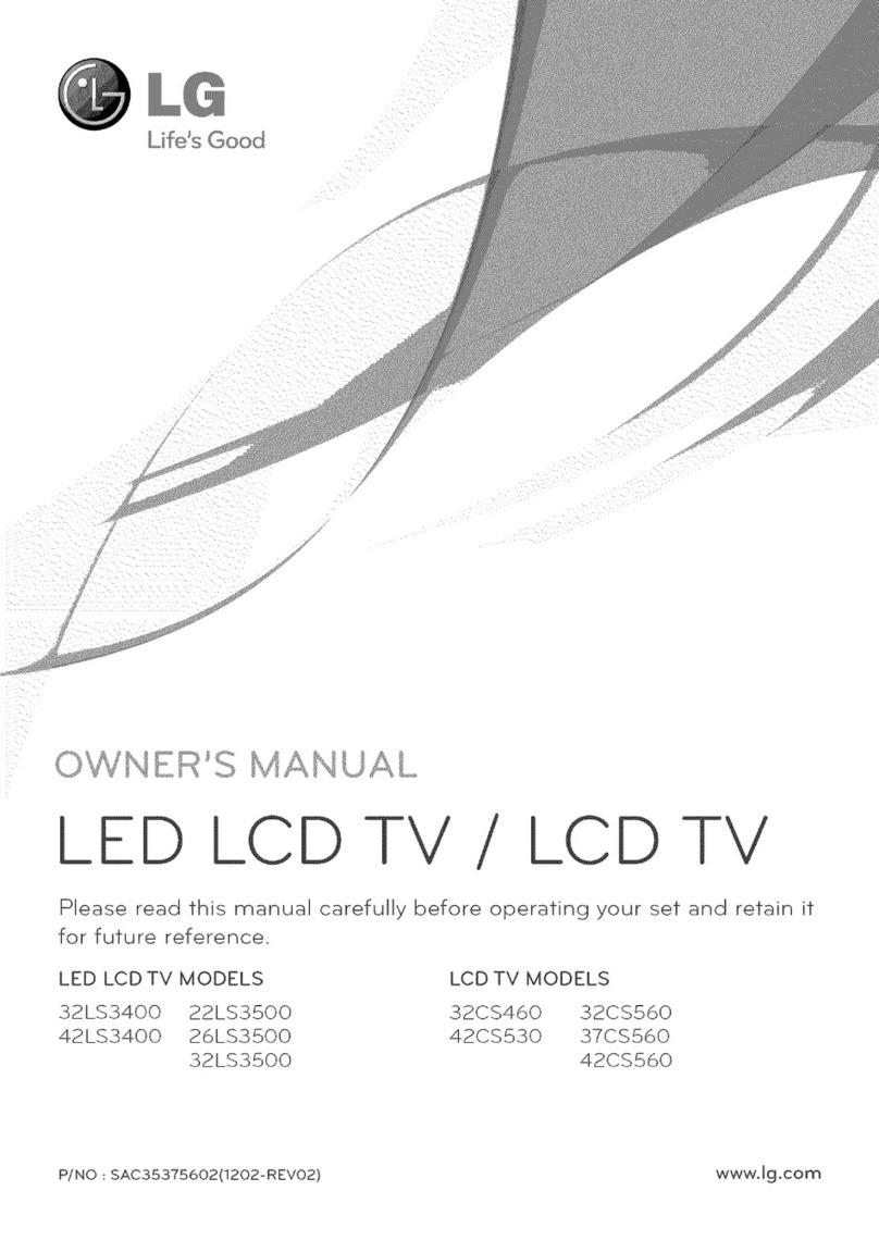 LG 32LS3400 User manual