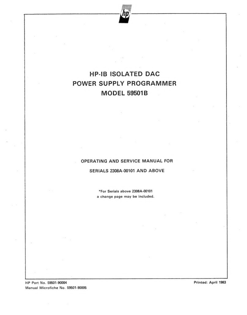 HP 59501B Service manual