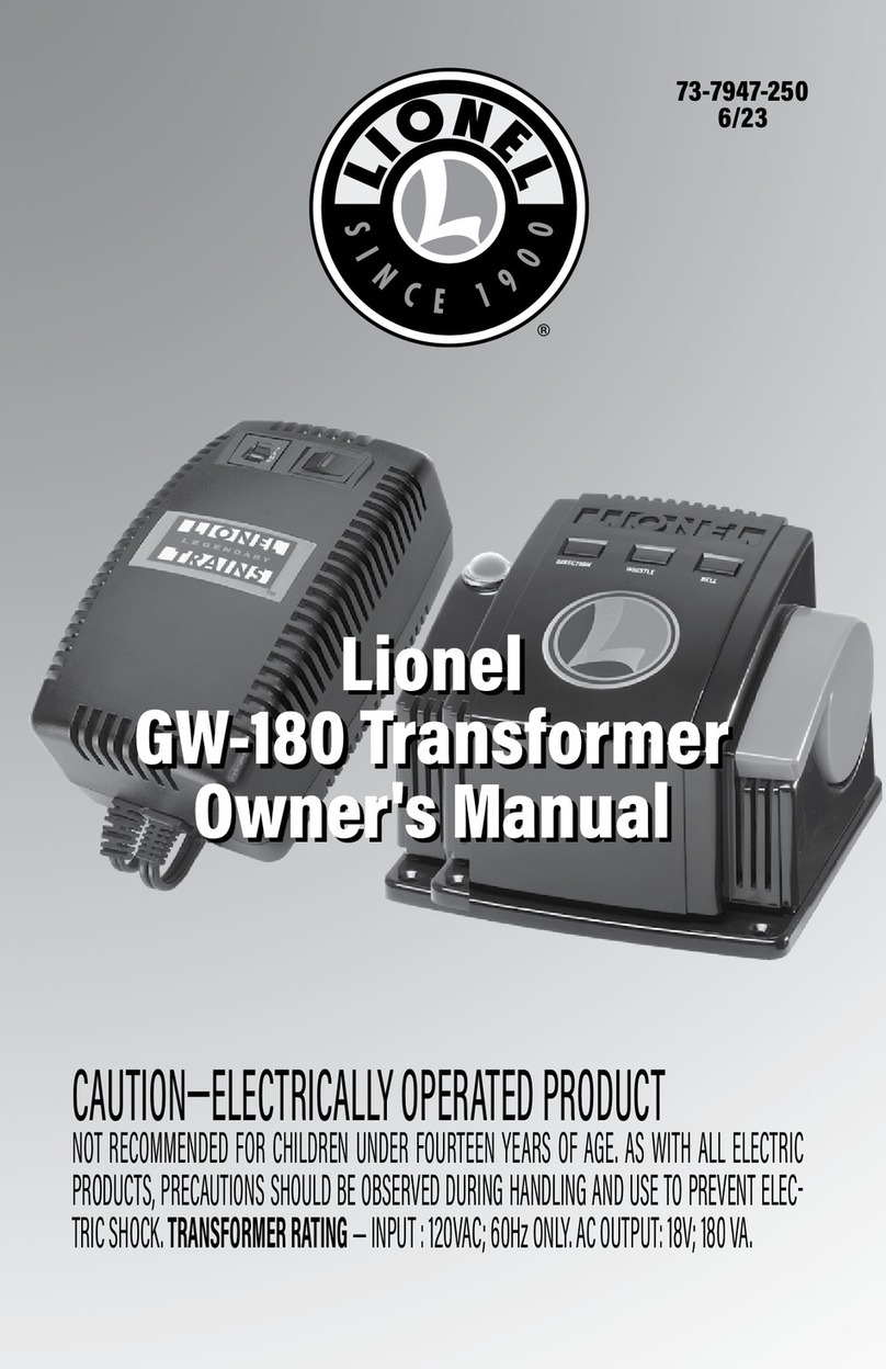 Lionel GW-180 owner's manual