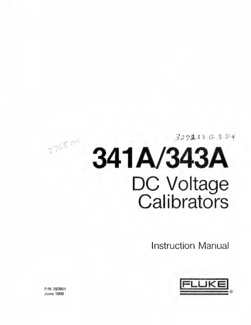Fluke 341A instruction manual