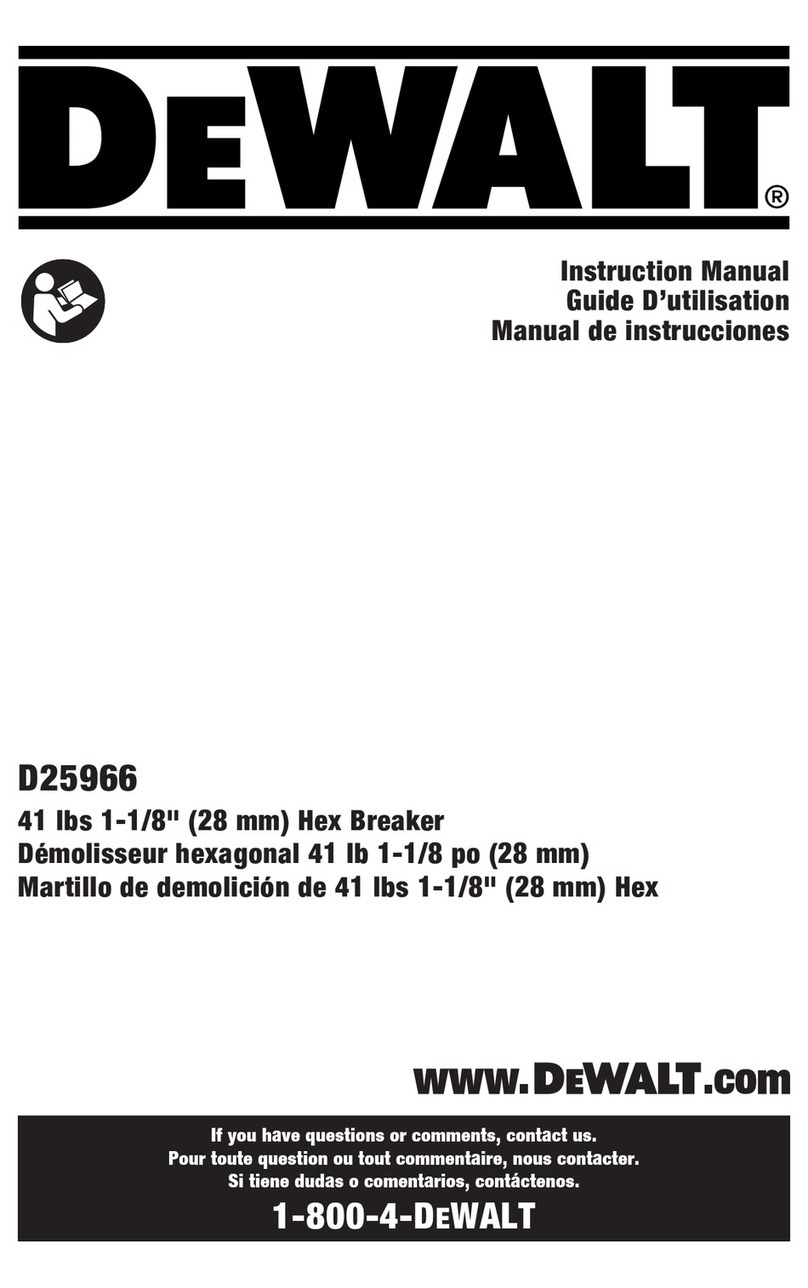 DeWalt D25966 instruction manual