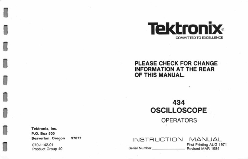 Tektronix 434 User manual