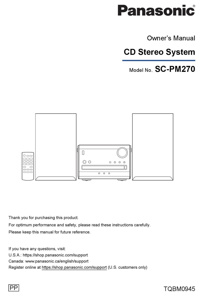 Panasonic SC-PM270 User manual