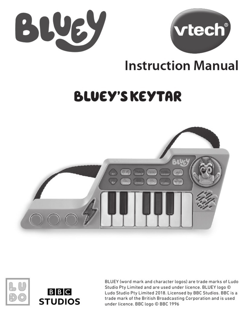 V-tech LUDO BLUEY BLUEY'S KEYTAR User manual